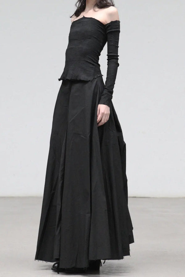 marc le bihan black skirt 2520